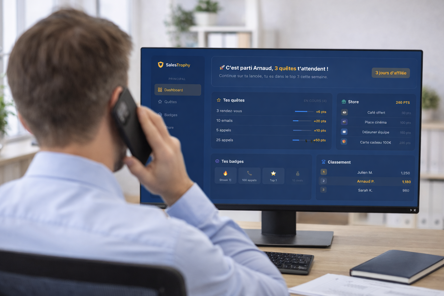 KPIs commerciaux — tableau de bord de pilotage d'une équipe de vente B2B